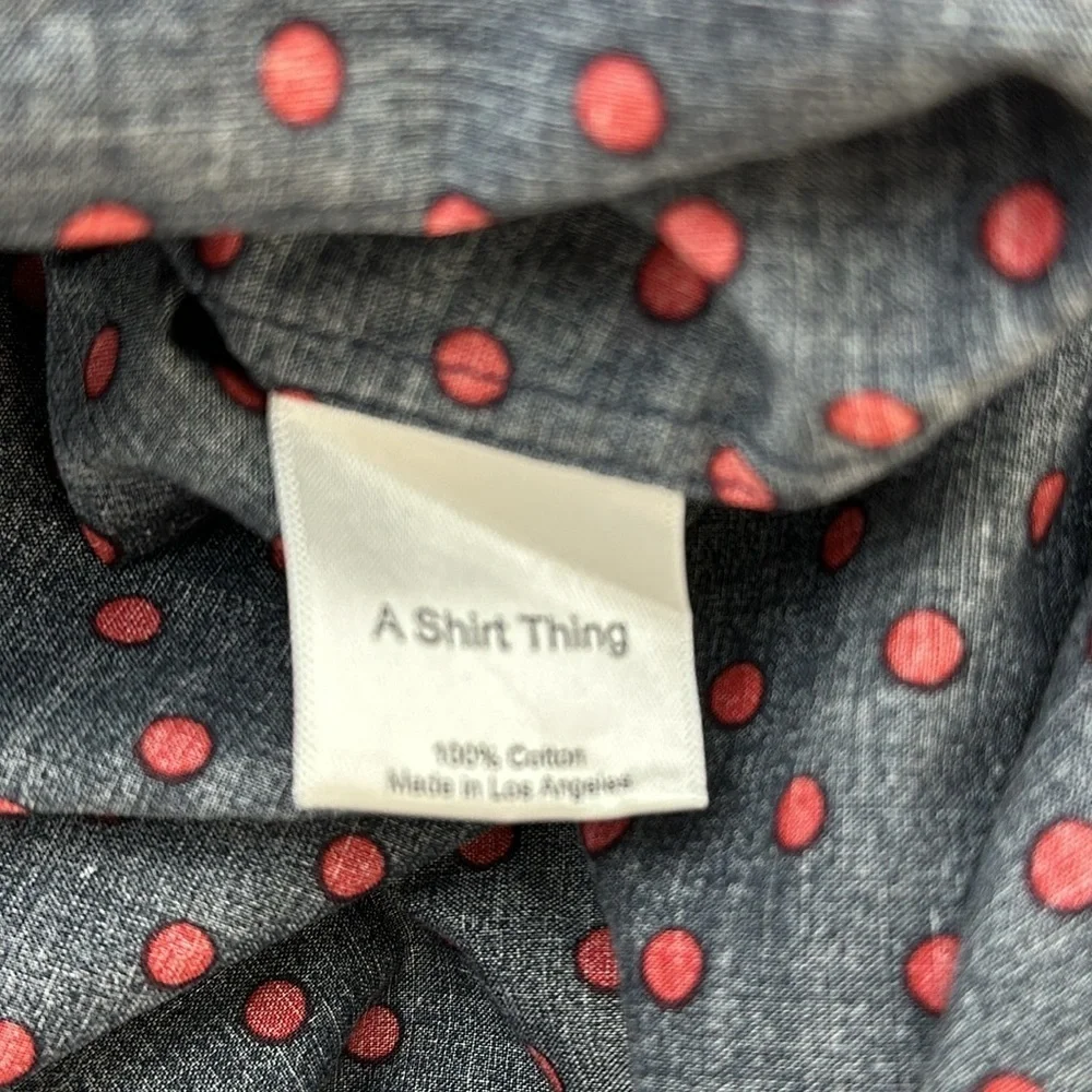 A Shirt Thing Polka Dot Long Sleeve Top - Picture 9 of 9